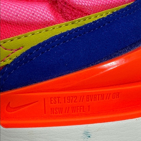 NIKE Waffle One Racer Blue Hyper Pink Women’s 10 Shoes Sneakers - Picture 10 of 11